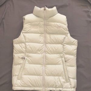 North face- painted turtle puffer vest